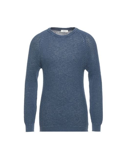 Wool & Co Man Sweater Slate Cotton