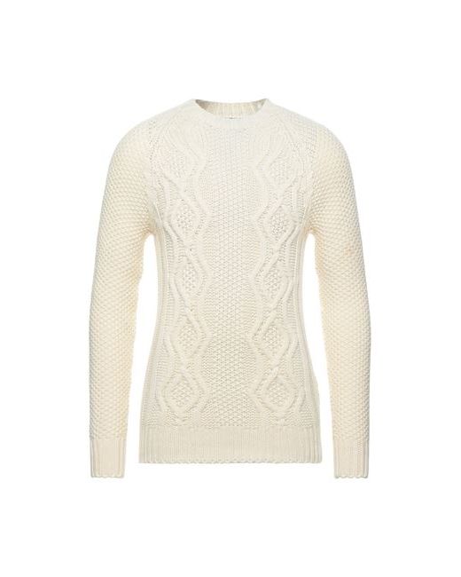 Brooksfield Man Sweater Ivory Wool Polyamide