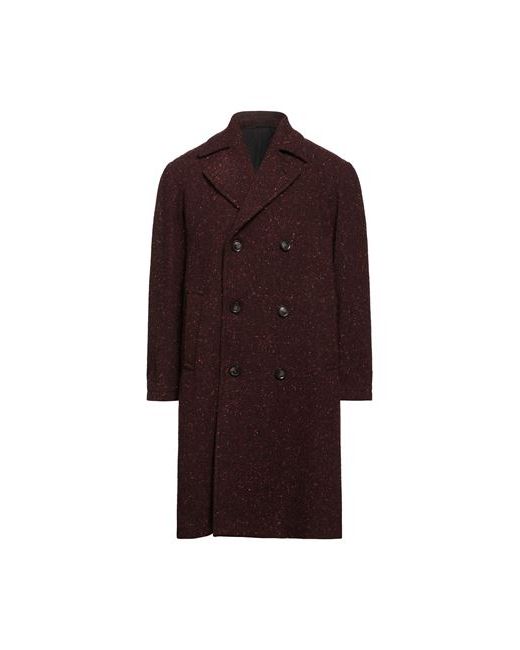 DoppiaA Man Coat Burgundy Wool