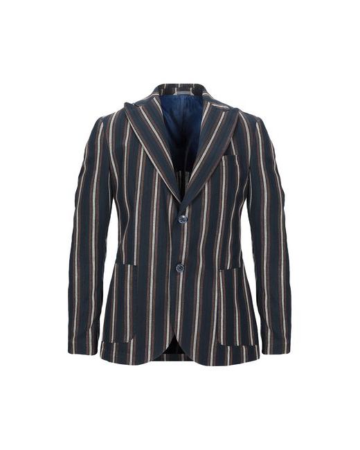 Alessandro Gilles Man Suit jacket Midnight Cotton Linen
