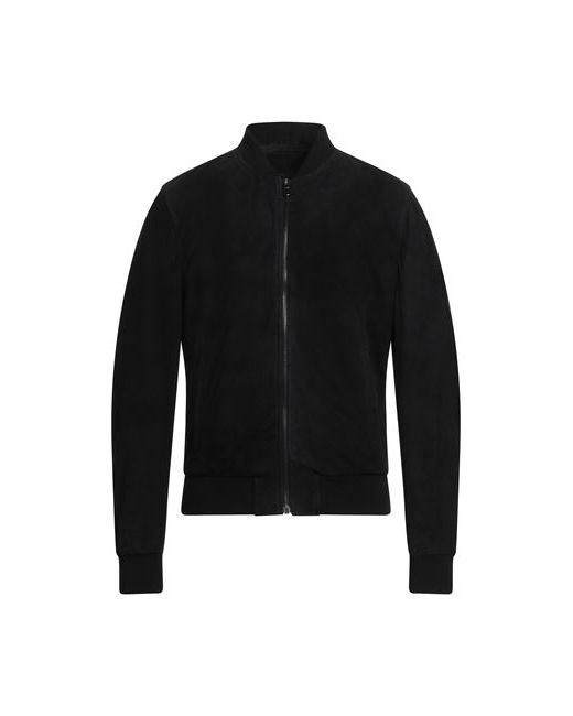 Blouson Man Jacket Ovine leather Wool Acrylic Elastane