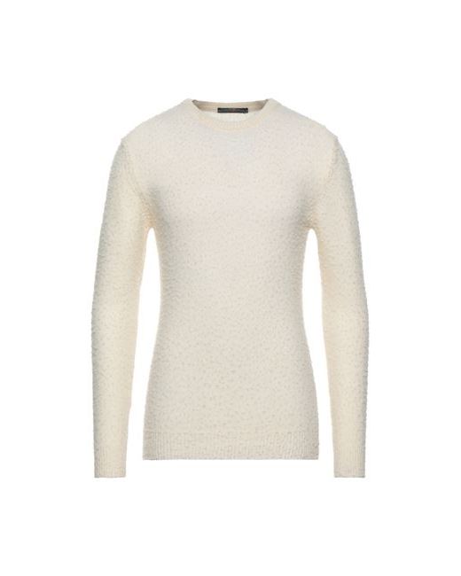 Daniele Alessandrini Man Sweater Ivory Wool Polyamide