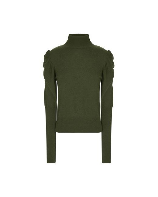 8 by YOOX Knit Puff Sleeve Sweater Turtleneck Military Polyamide Viscose Wool Cashmere