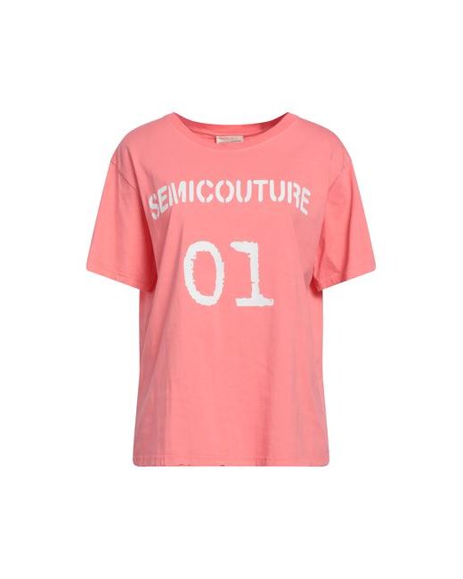 Semicouture T-shirt Salmon Cotton