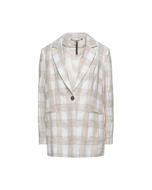 Manila Grace Suit jacket Ivory Cotton Linen Polyamide Viscose Synthetic fibers