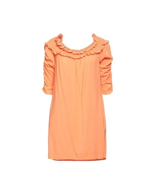 L' Autre Chose Short dress Apricot Viscose Elastane