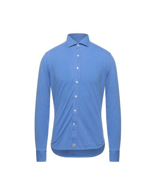 Sonrisa Man Shirt Azure Cotton