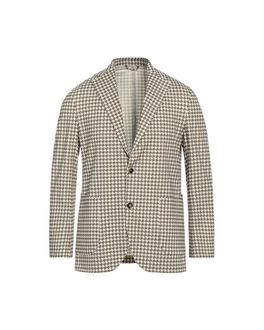 Giampaolo Man Suit jacket Khaki Viscose Polyamide Elastane