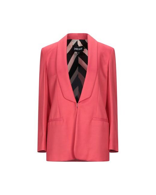 Just Cavalli Suit jacket Coral Viscose