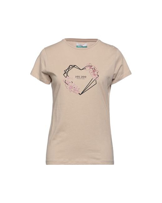 Yes Zee By Essenza T-shirt Sand Cotton