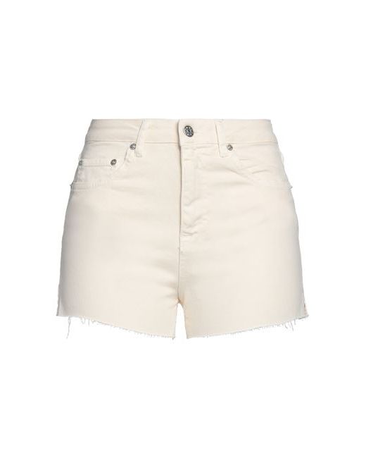 Na-Kd Denim shorts Cream Cotton Elastane