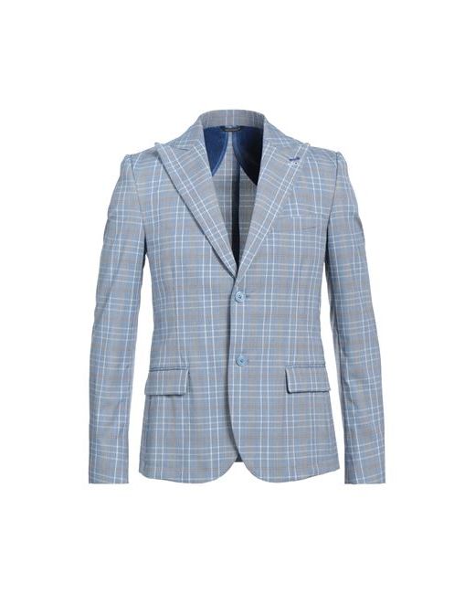 Daniele Alessandrini Man Suit jacket Sky Polyester Viscose Elastane