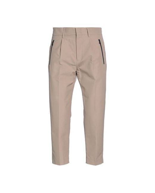 Paolo Pecora Man Cropped Pants Light brown Cotton Polyester