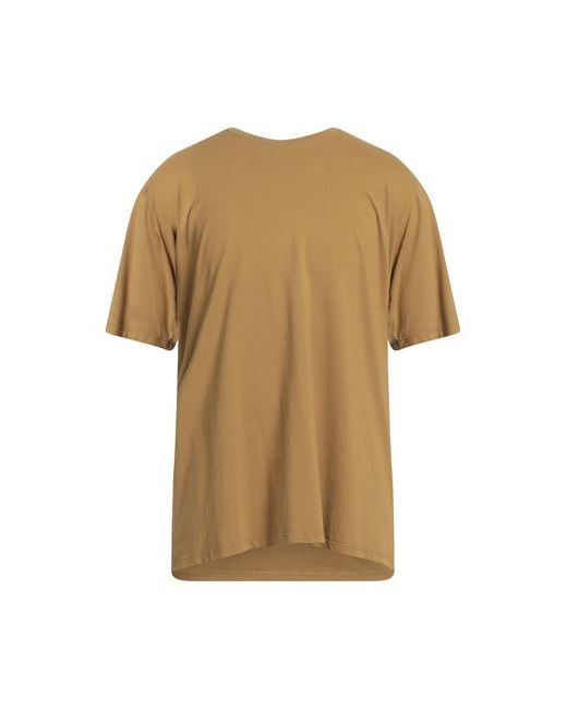 Alpha Studio Man T-shirt Camel Cotton Elastane