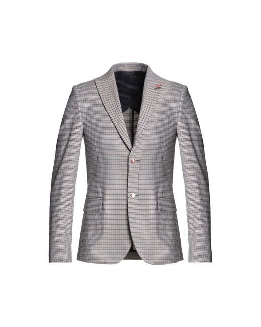 Grey Daniele Alessandrini Man Suit jacket Cotton Polyamide Elastane