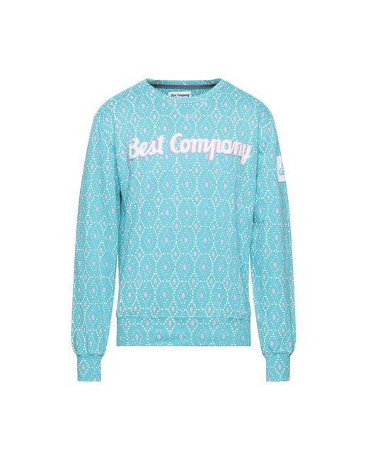 Best Company Man Sweatshirt Sky Cotton