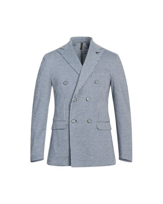 Laboratori Italiani Man Suit jacket Midnight Polyester Cotton Elastane