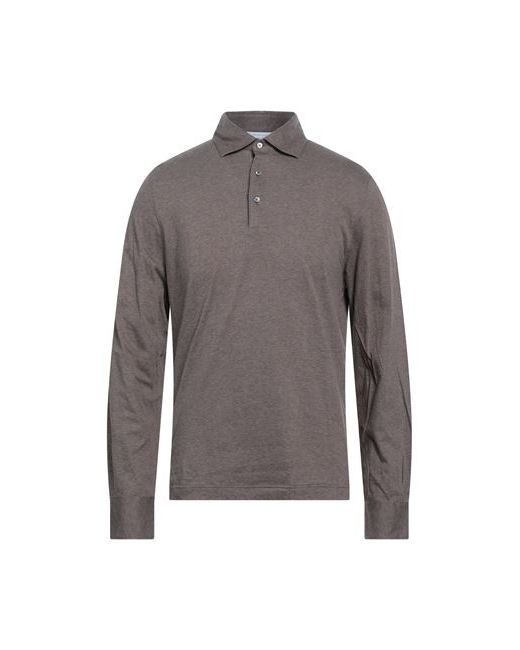 Filippo De Laurentiis Man Polo shirt Khaki Cotton