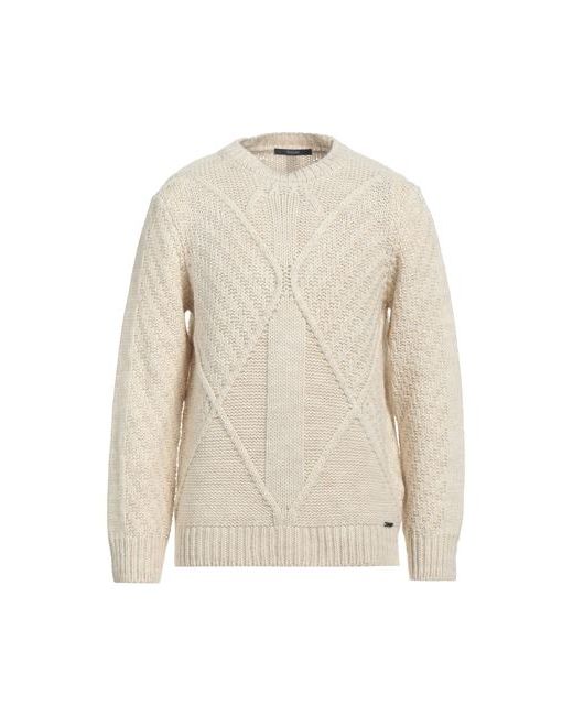 Gaudì Man Sweater Ivory Acrylic Virgin Wool