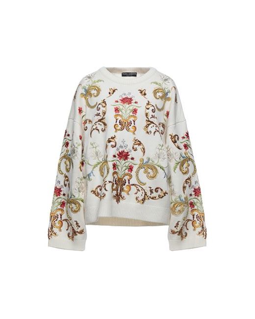 Dolce & Gabbana Sweater Ivory Cashmere