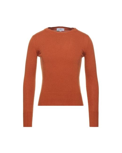 Giulio Corsari Man Sweater Rust Wool Viscose Polyamide Cashmere