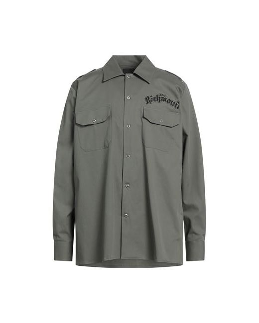 John Richmond Man Shirt Military Cotton Elastane