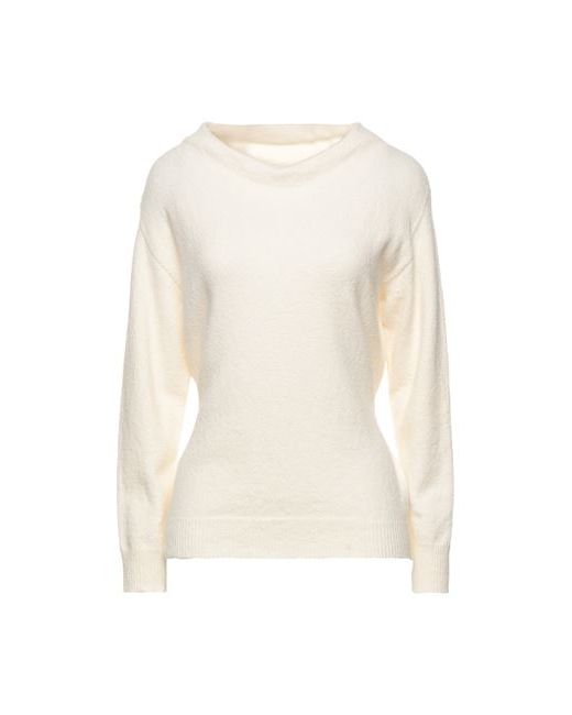 Alpha Studio Sweater Ivory Viscose Polyamide Cotton Elastane