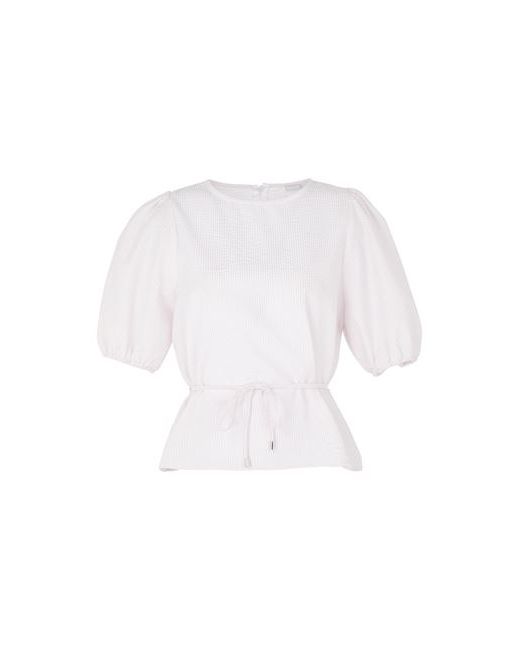 8 by YOOX Puff S/sleeve Blouse Light Polyester Cotton