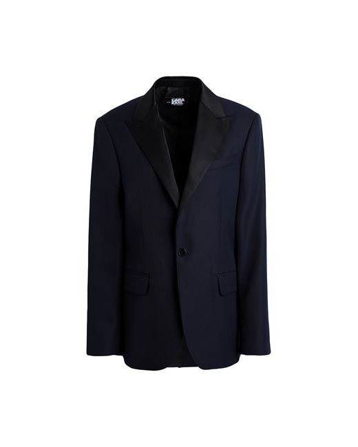 Karl Lagerfeld Cara Loves Karl Suit jacket Midnight Recycled polyester Wool