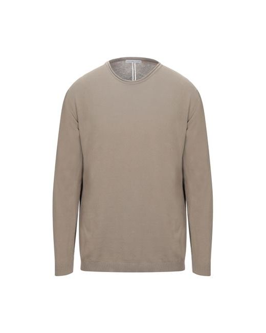 Grey Daniele Alessandrini Man Sweater Khaki Cotton