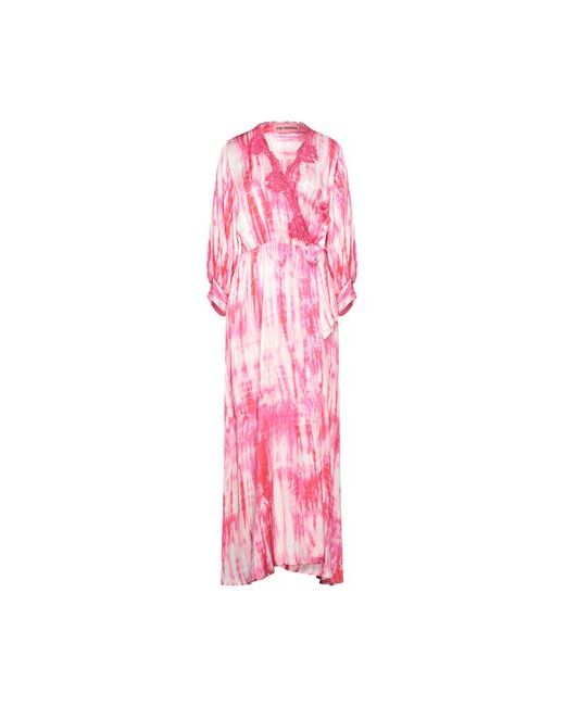 Pink Memories Long dress Fuchsia Viscose Cotton Polyamide