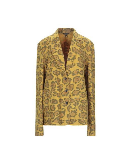 Manila Grace Suit jacket Ocher Virgin Wool Polyamide