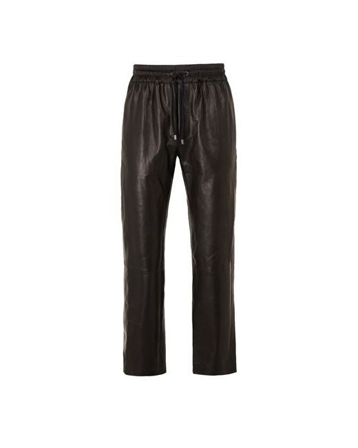 8 by YOOX Leather Jogging Trousers Man Pants Lambskin