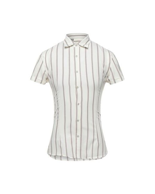 Havana & Co. Havana Co. Man Shirt Ivory Cotton Linen