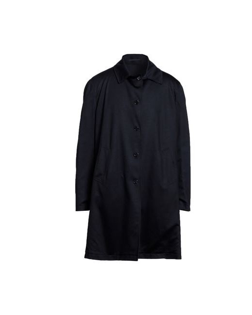 Lardini Man Overcoat Midnight Wool Silk Cashmere