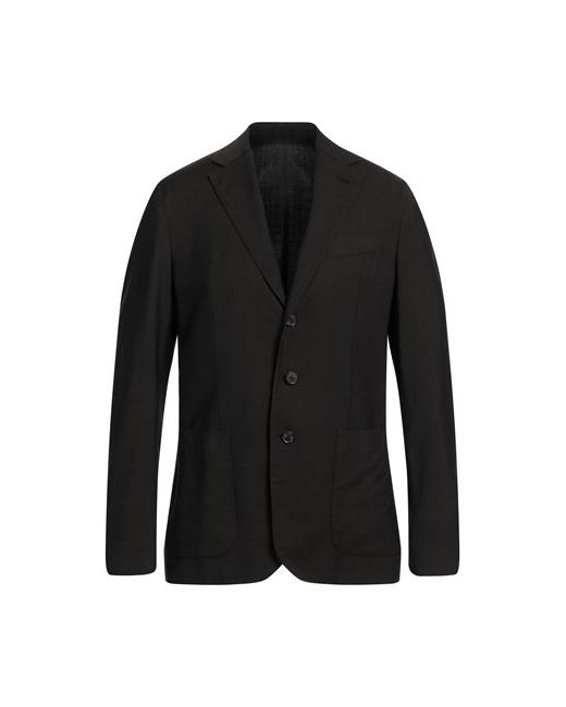 Caruso Man Suit jacket Dark Wool Mohair wool