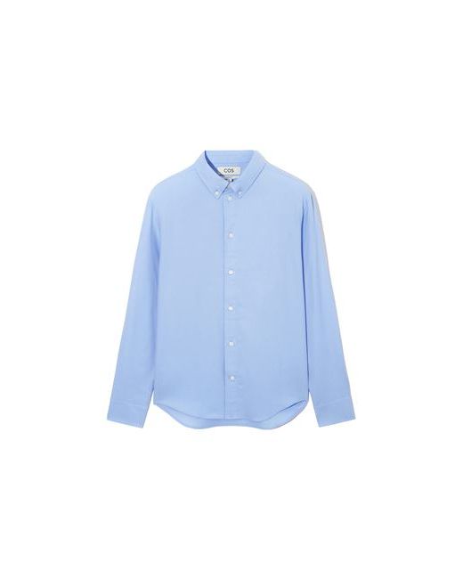 Cos Man Shirt Azure Cotton