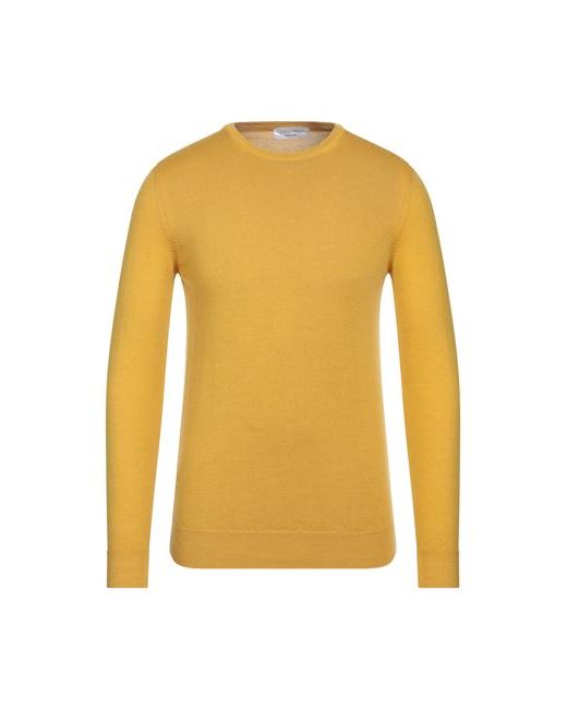 Spadalonga Man Sweater Ocher Merino Wool Acrylic