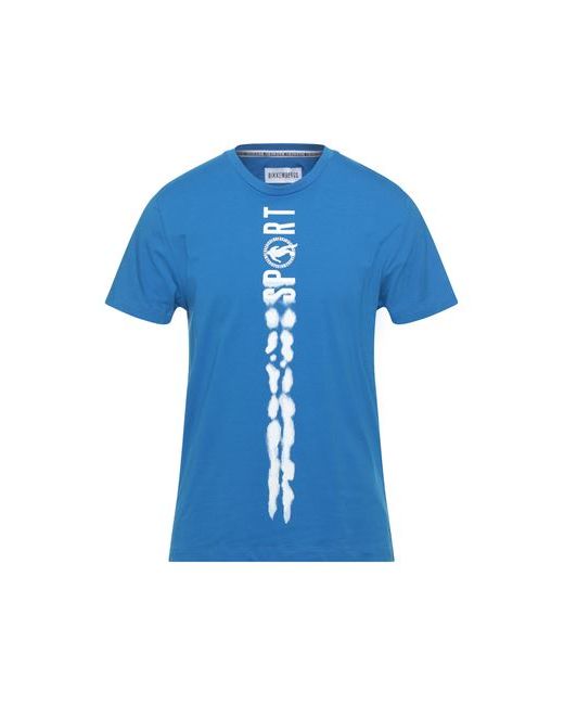 Bikkembergs Man T-shirt Azure Cotton Elastane