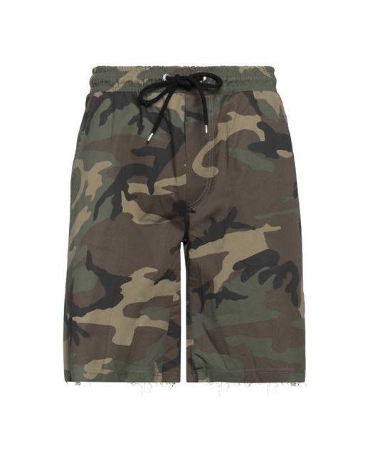 Numero 00 Man Shorts Bermuda Military Cotton Elastane