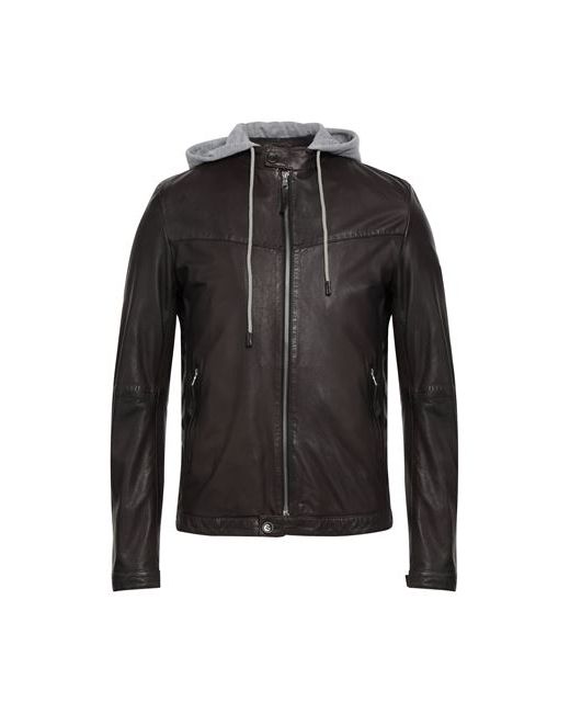 Blouson Man Jacket Dark Soft Leather