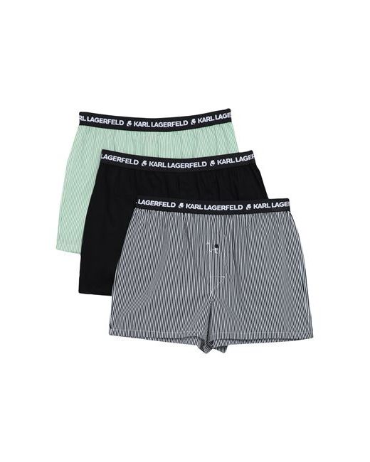 Karl Lagerfeld Woven Boxer Shorts pack Of 3 Man Cotton