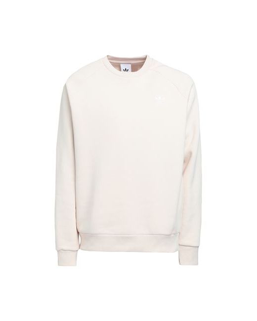 Adidas Originals Trefoil Essentials Crew Neck Man Sweatshirt Ivory Cotton Recycled polyester