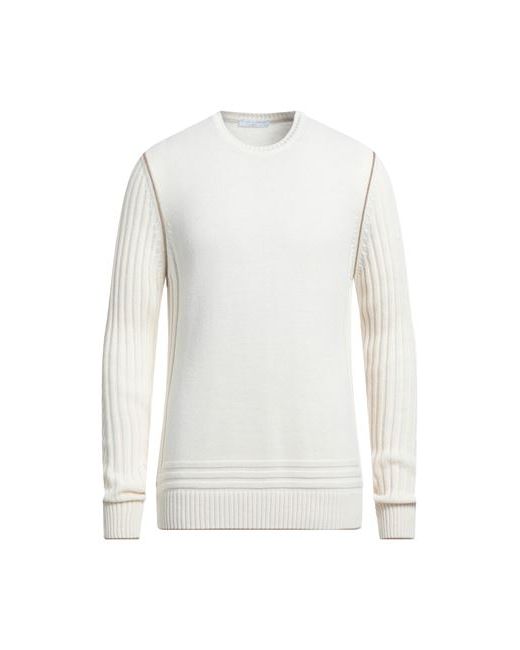 Umberto Vallati Man Sweater Ivory Wool Acrylic Alpaca wool Viscose