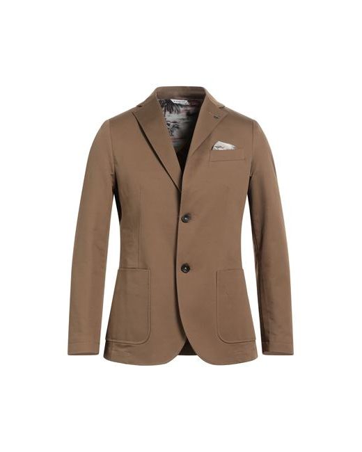 Manuel Ritz Man Suit jacket Light brown Cotton Elastane