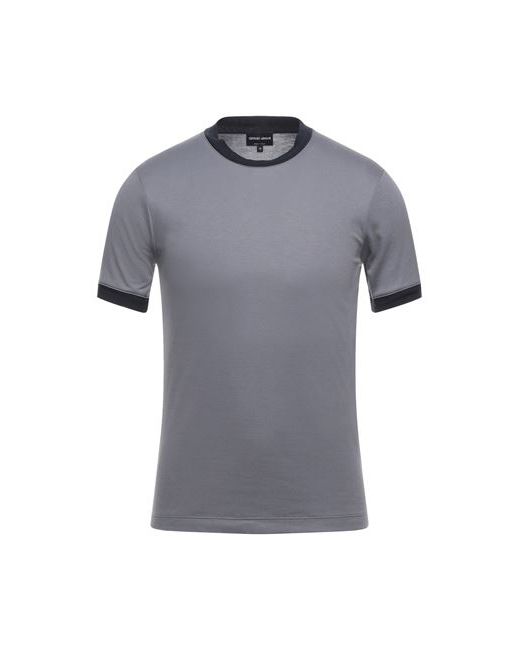 Giorgio Armani Man T-shirt Slate Viscose Silk Cotton Polyamide Elastane