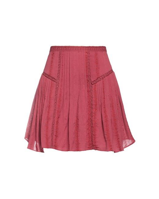 Isabel Marant Etoile Mini skirt Garnet Cotton Viscose