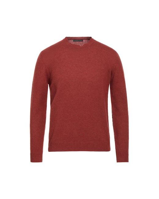 Alessandro Dell'Acqua Man Sweater Rust Wool Nylon