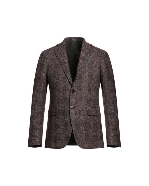 Angelo Nardelli Man Suit jacket Brick Wool Alpaca wool Polyamide