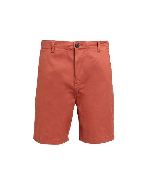 Selected Homme Man Shorts Bermuda Rust Organic cotton Cotton Elastane